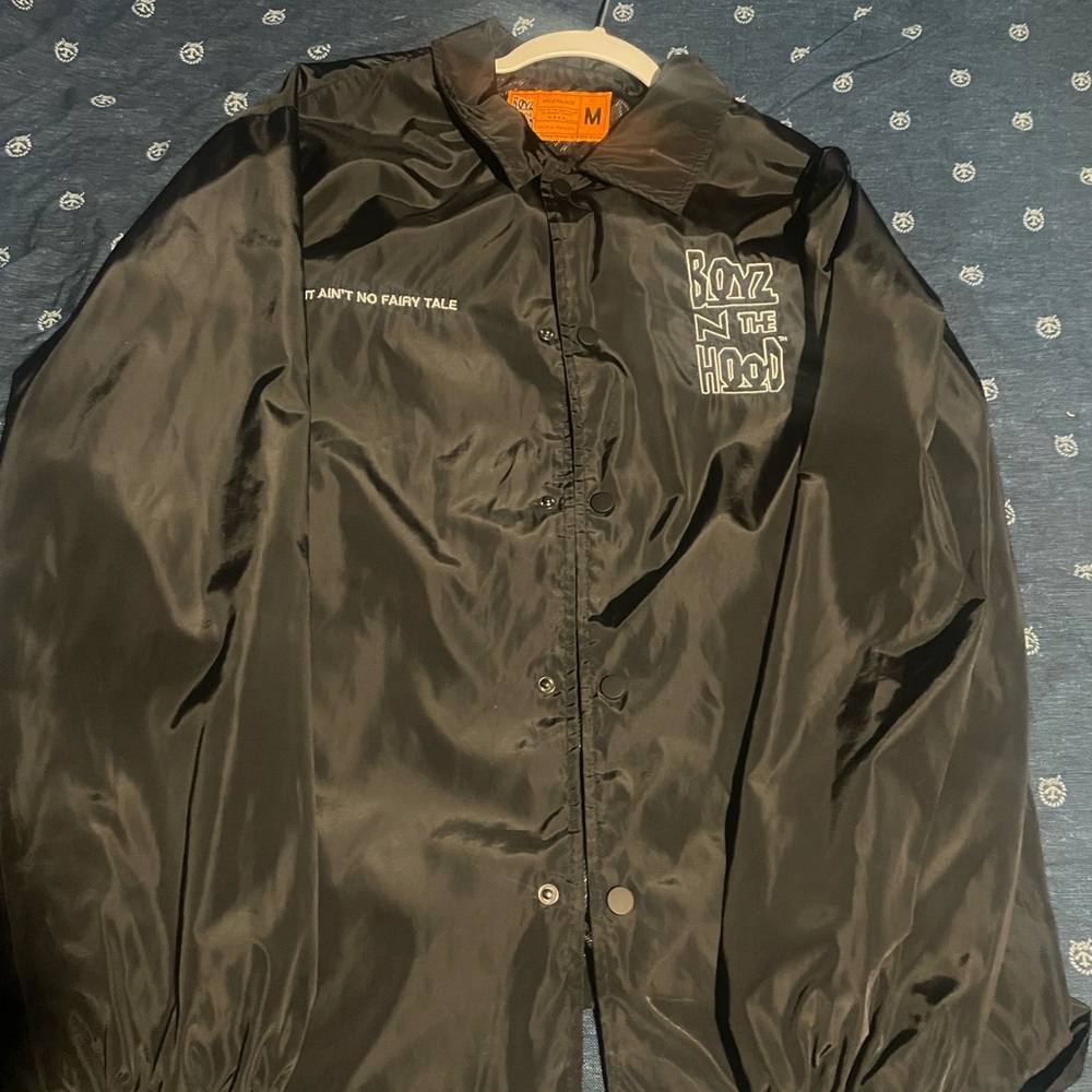Black Windbreaker Jacket